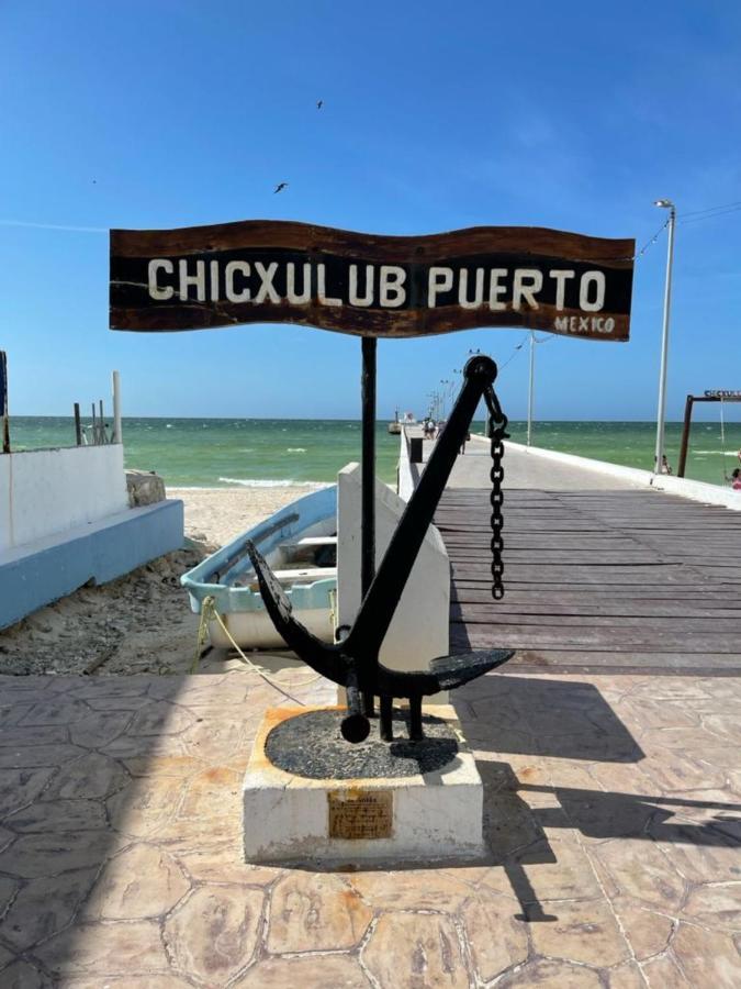 Casa Con Piscina En Chixchulub A 100 M De La Playa Villa Pueblo Pueblo Chicxulub Kültér fotó